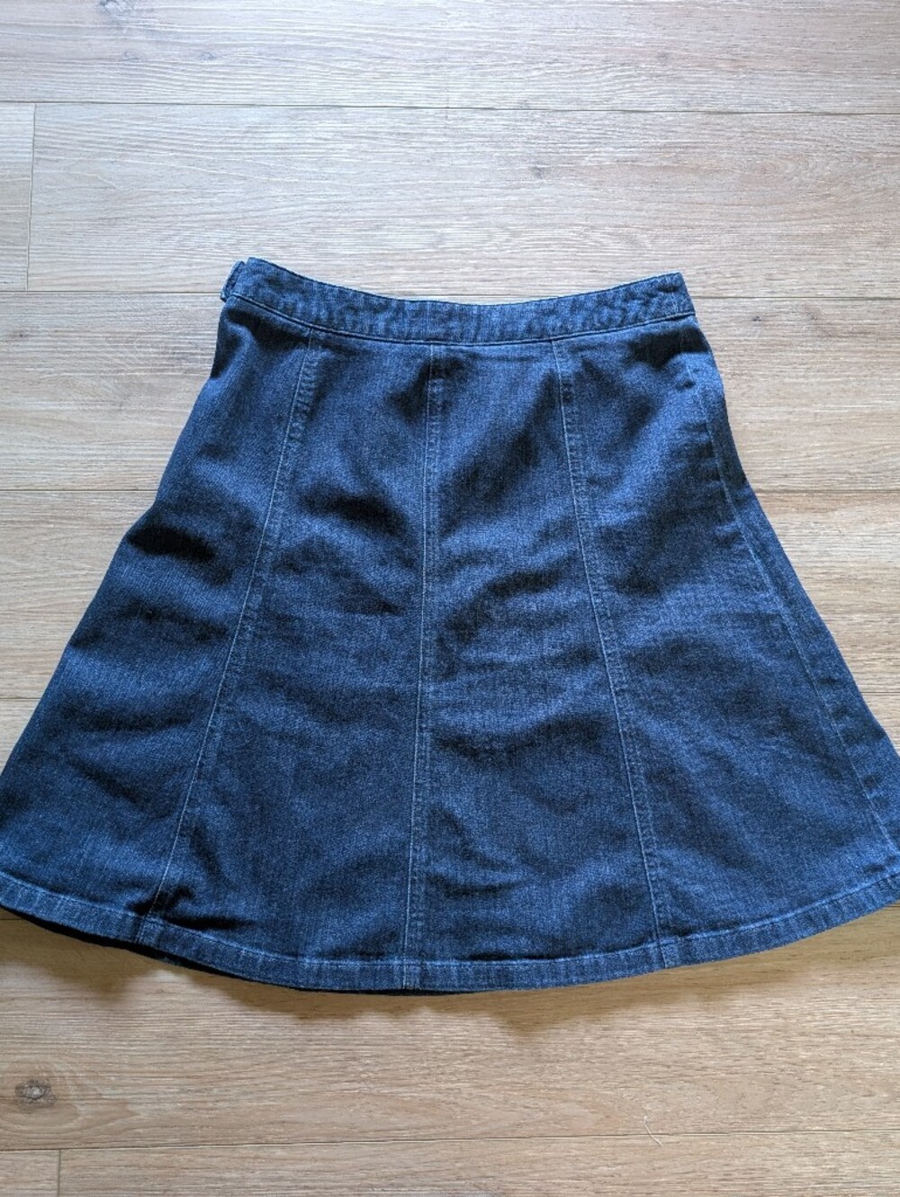 L.L. Bean Classic Fit Denim A-Line Skirt — Dark Blue